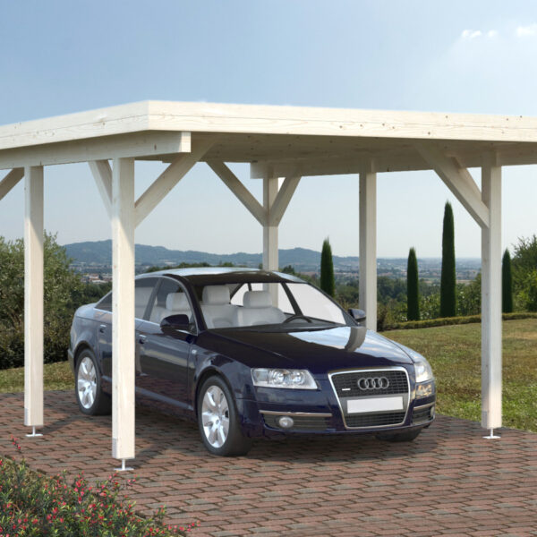 Carport singolo con copertura