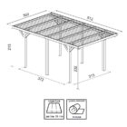 Carport singolo con copertura