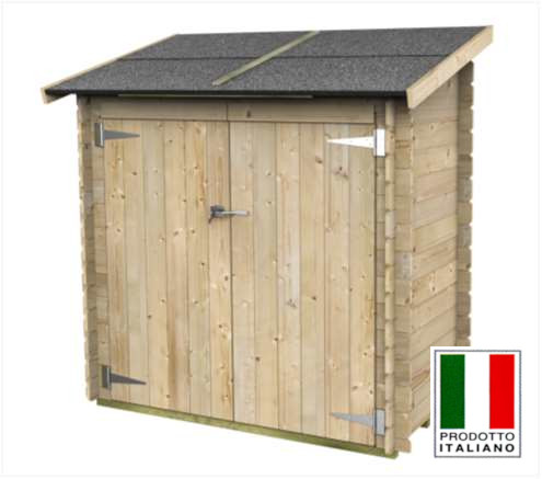 Casetta in legno "Ambrogio" cm 155x85