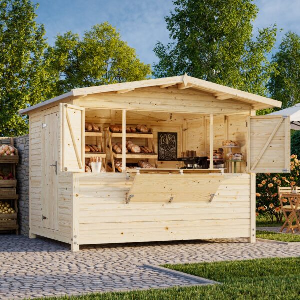 Chiosco Marian Pieghevole cm. 298x228 con pavimento