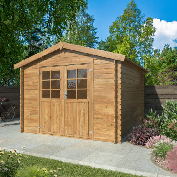 Casetta in legno Betulla cm. 300X300 sp. cm. 2,8