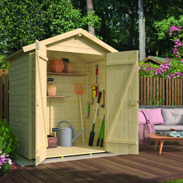 Casetta portattrezzi in legno Kent 2.1 cm 170x120 Pavimento incluso